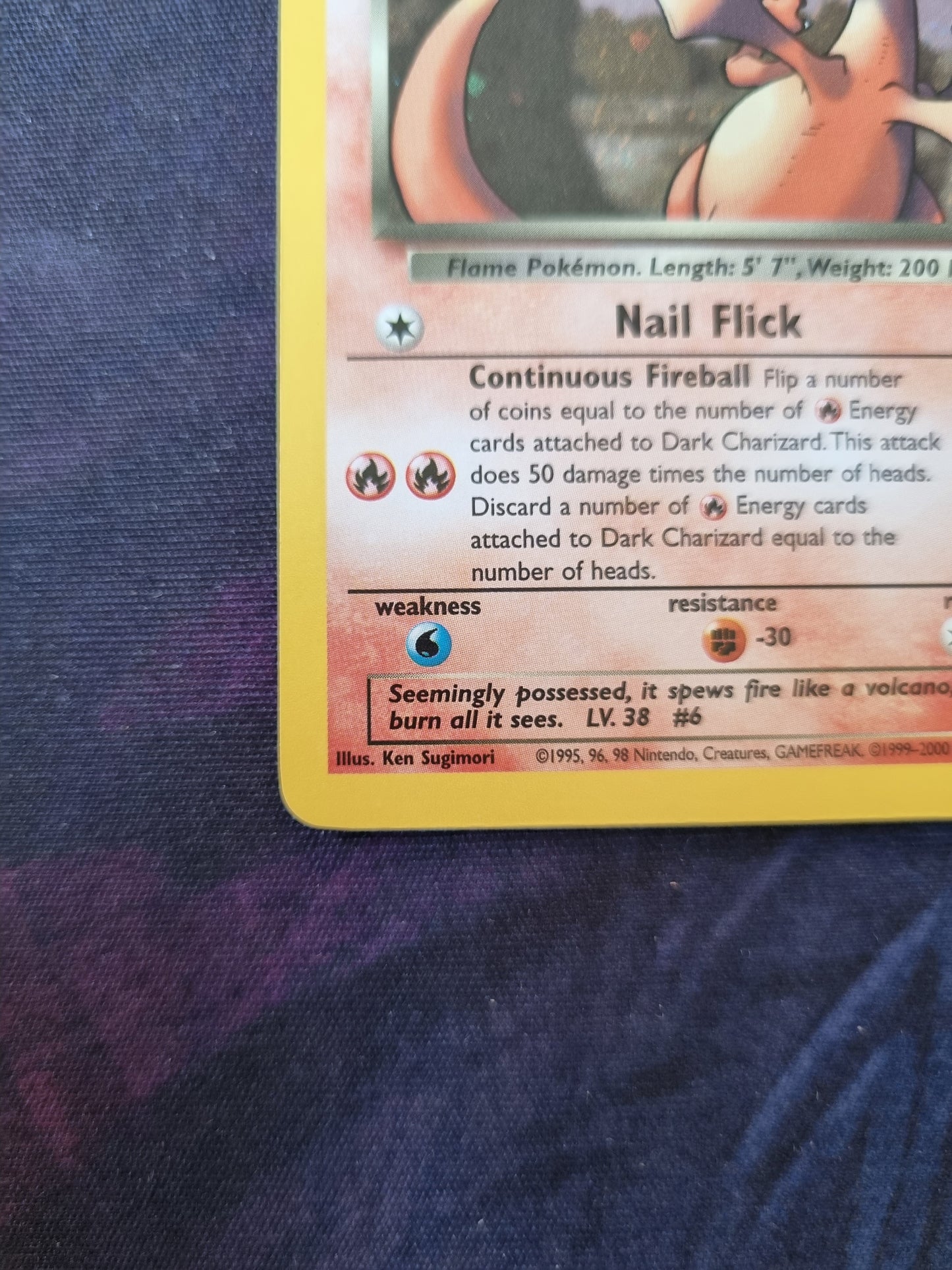 Dark Charizard - 8/82 Team Rocket Holo Rare - Inglés