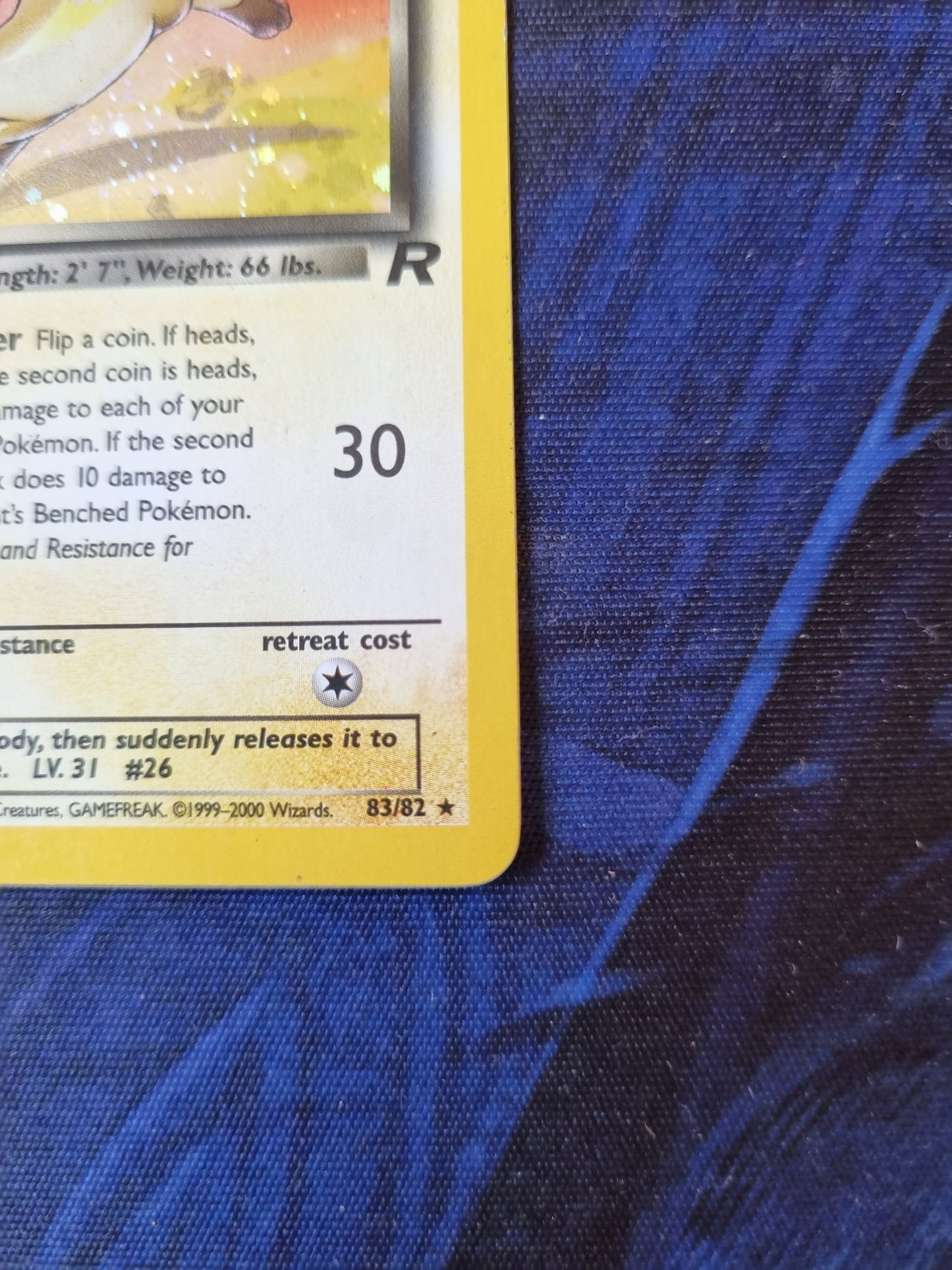 Dark Raichu - 83/82 Team Rocket Holo Rare - Inglés