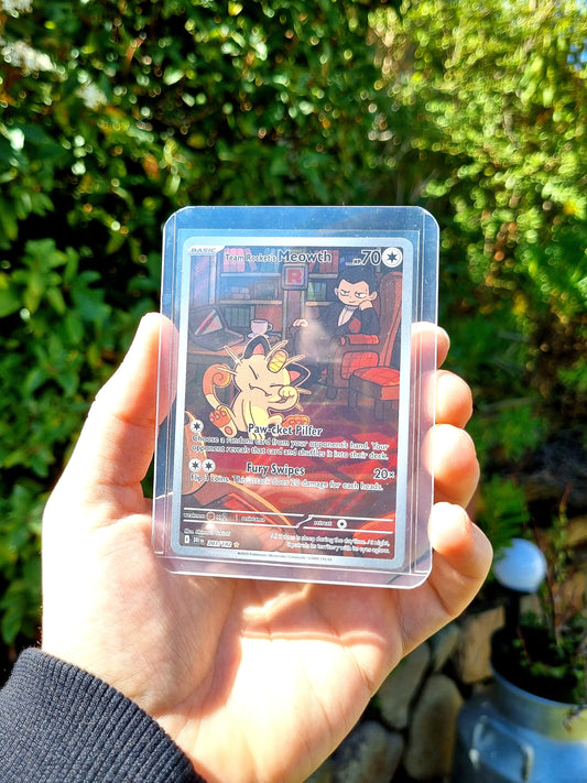 Team Rocket's Meowth - 203/182 Destined Rivals Illustration Rare