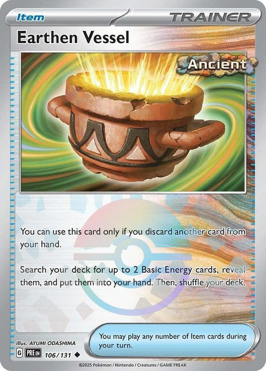 Earthen Vessel - Prismatic Evolutions 106/131 Poke Ball Holo